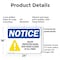 Signmission Halon Protected Room Keep Door Closed, 24 in W x Rectangle, Plastic OS-2PACK-NS-P-1824-L-15776 - alternate 8